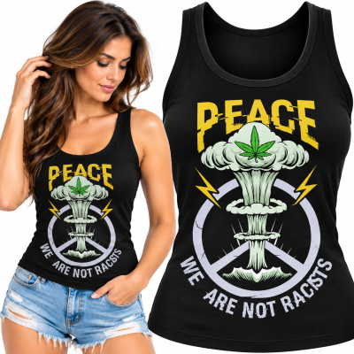 TANK TOP ŚMIESZNY DAMSKI CANNABIS GANK